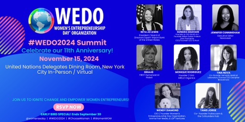 #WED02024 Women’s Entrepreneurship Day Summit 
