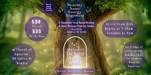 Monthly Sonic Energy Alignment #1 Dec '24 ~ with Amulet of the Acorns