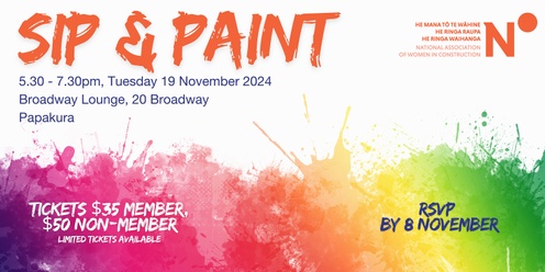 NAWIC South Auckland Sip & Paint Event