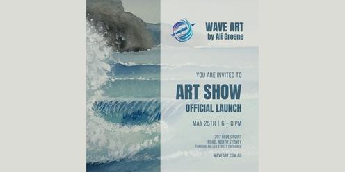 Wave Art Therapy Art Show Launch