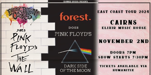 C.R Presents: Exotic Potion Cookies does Pink Floyd's The Wall alongside Forest with Dark Side of the Moon - Cairns