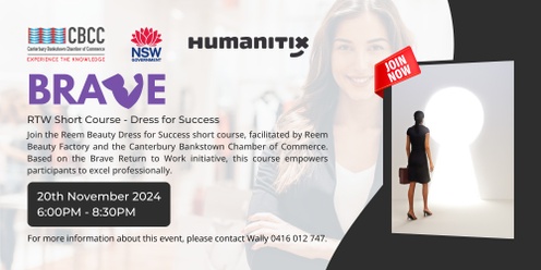 The Canterbury Bankstown Chamber of Commerce - BRAVE Short Course - Dress for Success by Reem Beauty