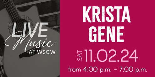 Krista Gene Live at WSCW November 2