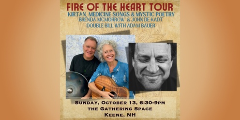 An Evening of Kirtan, Medicine Songs and Mystic Poetry with Brenda McMorrow, John de Kadt and Adam Bauer