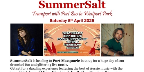 SummerSalt transport Port Macquarie