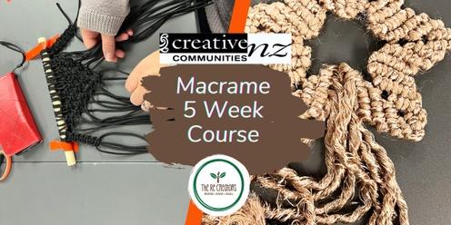 Macrame Course - 5 Weeks, West Auckland's RE: MAKER SPACE. Wednesdays, 31 July - 28 Aug , 6.30pm - 8.30pm