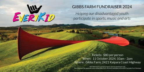 Gibbs Farm Tour - EveryKid Charity Fundraiser