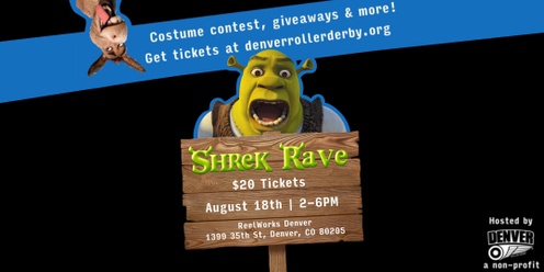Shrek Rave with Denver Roller Derby