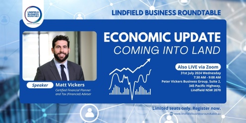 ECONOMIC UPDATE – Coming Into Land