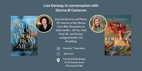 Lisa Kenway in Conversation With Donna M Cameron