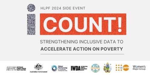 I Count! Strengthening inclusive data to accelerate action on poverty (HLPF 2024 side event)