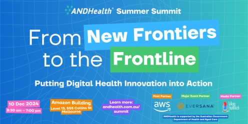  ANDHealth Summit - From New Frontiers to the Frontline