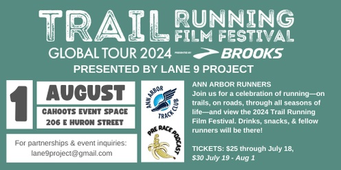 Trail Running Film Festival Presented by Lane 9 Project