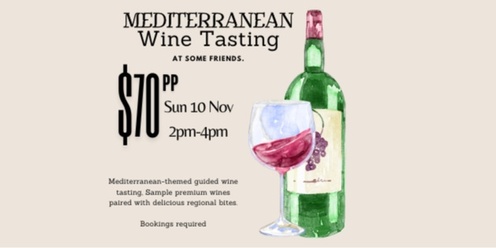 Mediterranean-Themed Wine Tasting