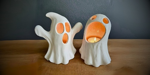 Ghost Tea light Holder | Clay Hand-Building event 