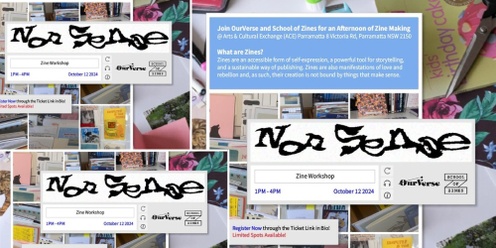 Nonesense Zine Workshop - OurVerse x School of Zines