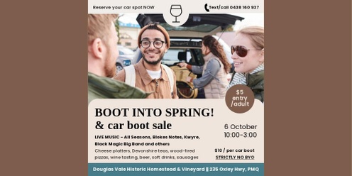 Boot into Spring Car Boot Sale