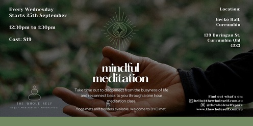 Weekly Mindful Meditation