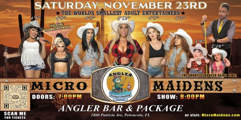 Pensacola, FL - Micro Maidens: Dwarf Dancers @ Angler Bar & Package! "The Only Micro Revue in the World!"