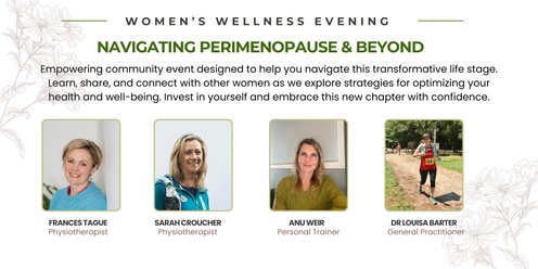 Women's Wellness Evening - navigating perimenopause and beyond