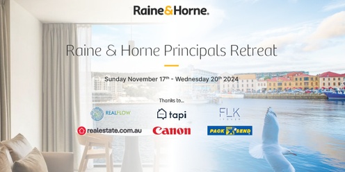 Raine & Horne Principals Retreat - Room Payment