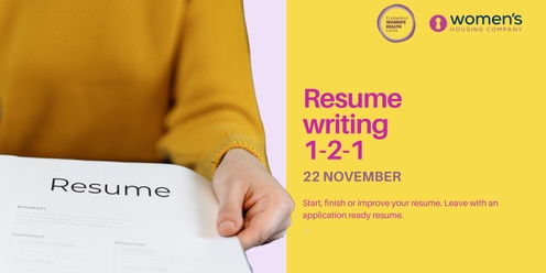 Resume writing workshop