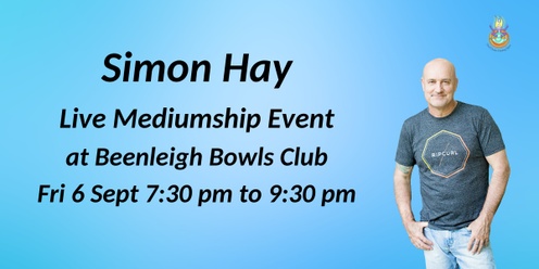 Aussie Medium, Simon Hay at the Beenleigh Bowls Club