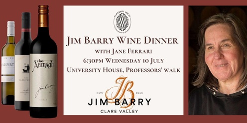 Jim Barry Wine Dinner with Jane Ferrari