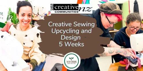 Creative Sewing, Upcycling and Design - 5 Weeks, West Auckland's RE: MAKER SPACE, Tuesday 4 June-2 July,  6.30pm-8.30pm