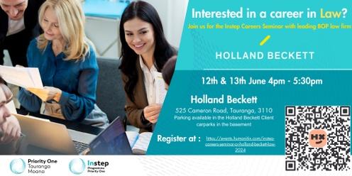Instep Careers Seminar | Holland Beckett 2024