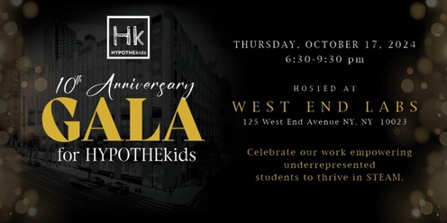 10th Anniversary Gala for HYPOTHEkids