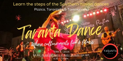 TARANTA DANCE CLASSES 2024 - TERM 3