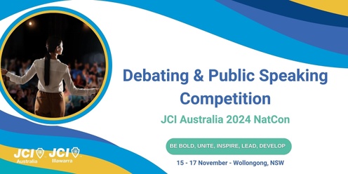 Public Speaking and Debating Competition Registration @ JCI Australia National Convention