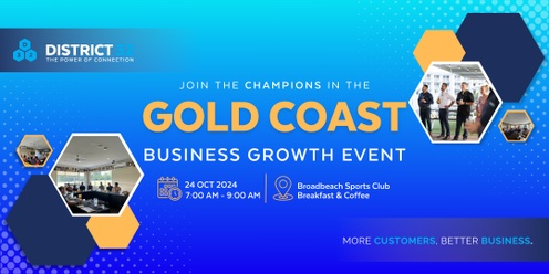 District32 Business Networking Gold Coast – Champions- Thu 24 Oct