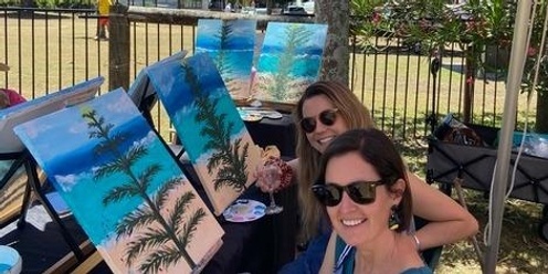 Terrigal Beach House Paint n Sip - Womens networking Central Coast  