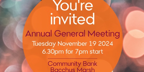 Bacchus Marsh Community Enterprise Limited 2024 AGM