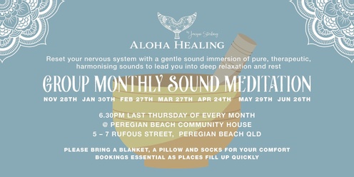 Group Monthly Sound Meditation 