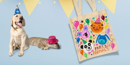 Party Animals Tote Bag Workshop!
