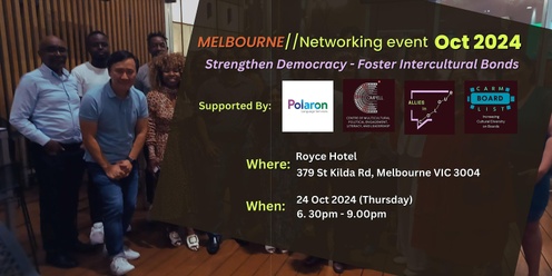 Melbourne - Allies in Colour Multicultural Networking Event 2024