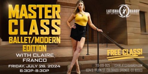 LHDC July Master Class, Ballet/Modern Edition!
