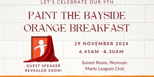 9th Annual Paint the Bayside Orange Breakfast