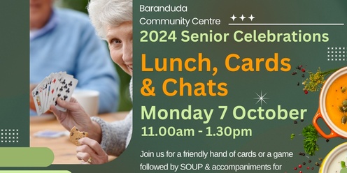 SENIORS WEEK cards lunch chat