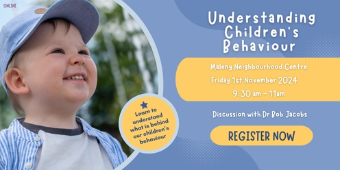 Understanding Children's Behaviour - a discussion with Dr Bob Jacobs