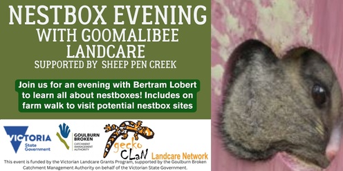 Nestbox presentation evening with Goomalibee landcare supported by Sheep pen creek  