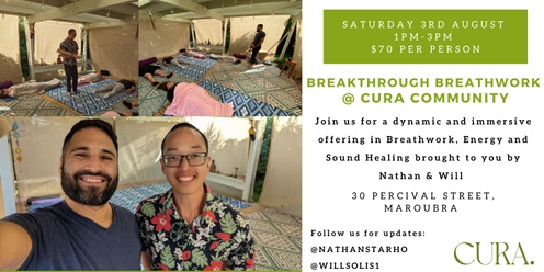 Breakthrough Breathwork @ Cura Community, Maroubra