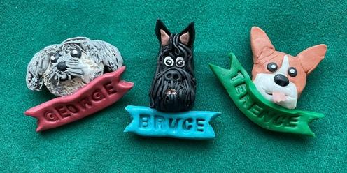 WoofFest Special: Polymer clay doggy magnets with Maria