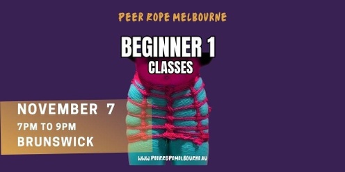 November Beginner Rope classes - Peer Rope Melbourne