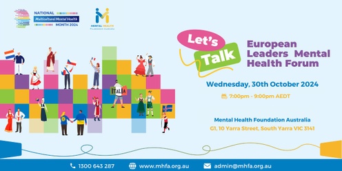 Let's Talk: European Leaders Mental Health Forum