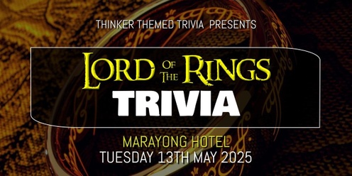 Lord Of The Rings Trivia 2025 - Marayong Hotel