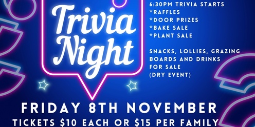 Fusion Family Fundraiser Trivia Night 